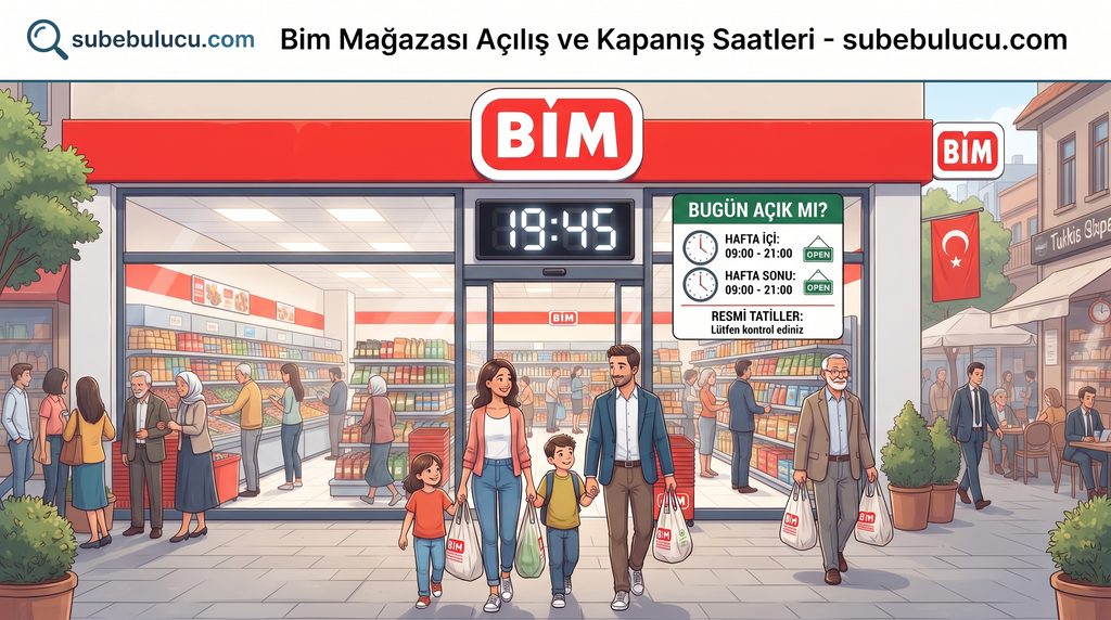 BİM Mağazası Bugün Açık mı? 1 BİM Bugün Saat Kaça Kadar Açık