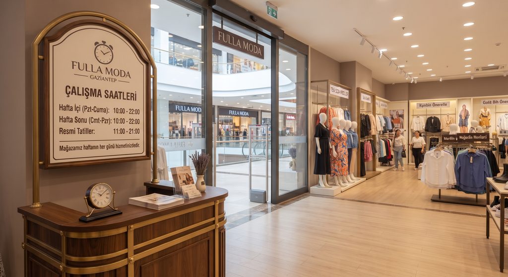 Gaziantep Fulla Moda Mağazası Nerede? 2 Gaziantep Fulla Moda Çalışma Saatleri