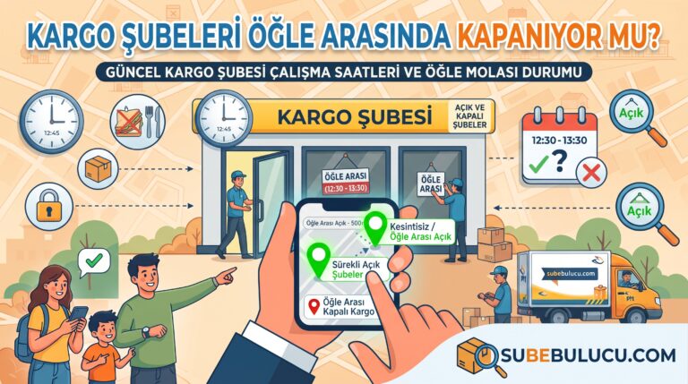 Kargo Şubeleri Öğle Arasında Kapanıyor mu? 3 Kargo Şubeleri Öğle Arasında Kapanıyor mu