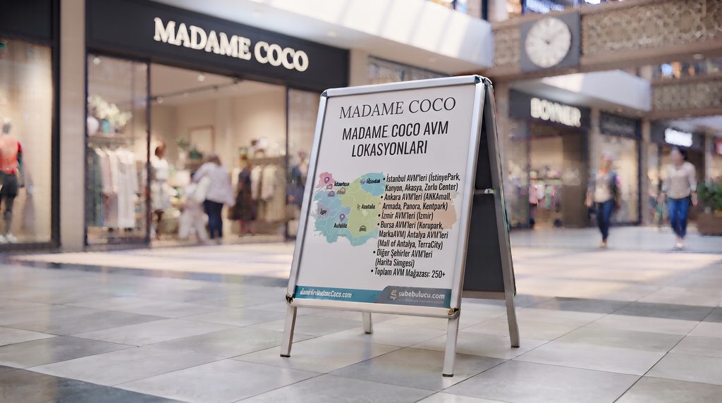 Madame Coco Mağazaları Nerelerde Var? 2 Madame Coco AVM mağazaları