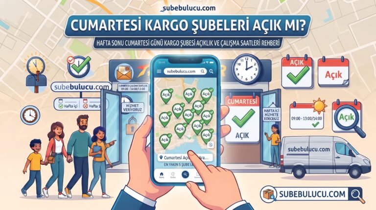 Cumartesi Kargo Şubeleri Açık mı? Çalışma Saatleri ve Teslimat Rehberi 6 Cumartesi Kargo Şubeleri Açık mı?