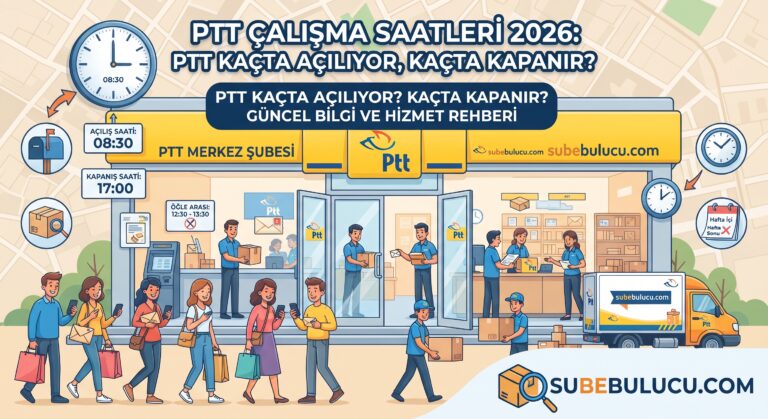PTT Çalışma Saatleri 2026: PTT Kaçta Açılıyor, Kaçta Kapanıyor? 3 PTT Çalışma Saatleri 2026