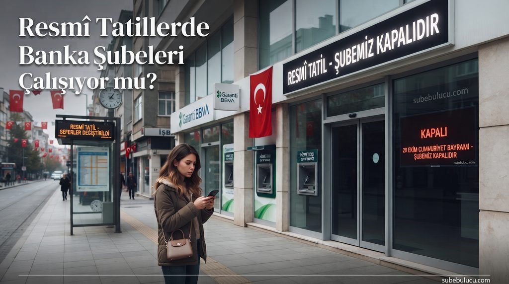 Resmî Tatilde Bankalar Açık mı? 1 Resmî tatillerde banka şubeleri çalışıyor mu?